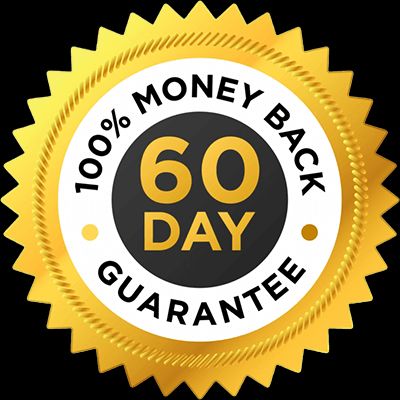 100% 60 day money-back guarantee
