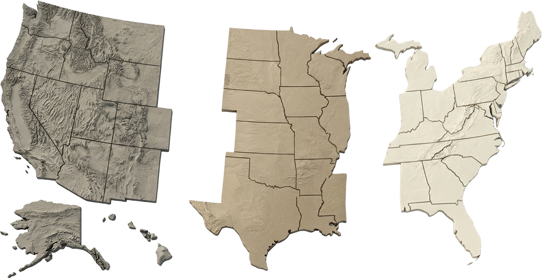 US Regions Map