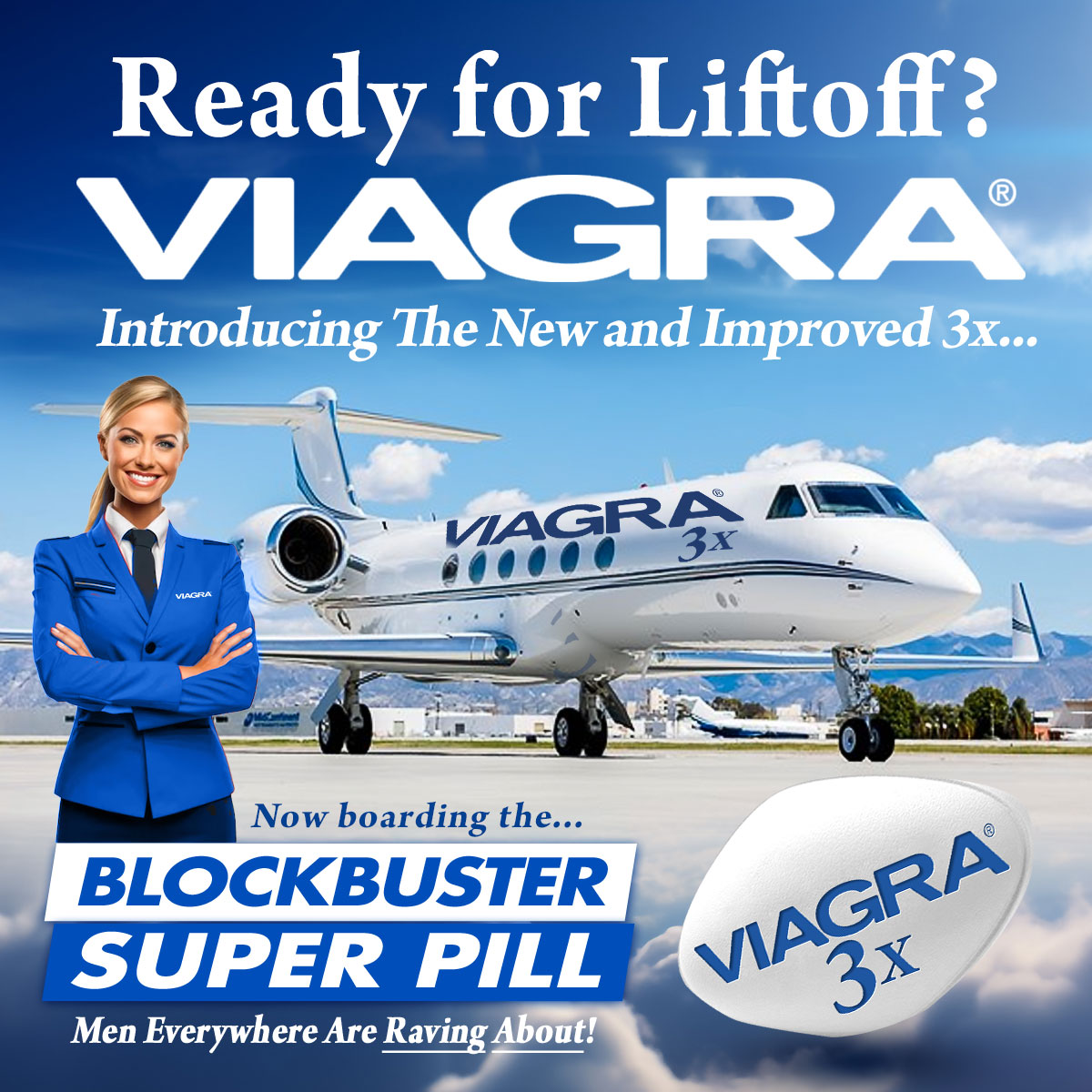 banner - From the makers of Viagra comes this explosive new Viagra 3x